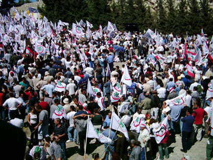Demonstration after Lebanese Forces Martyrs Memorial